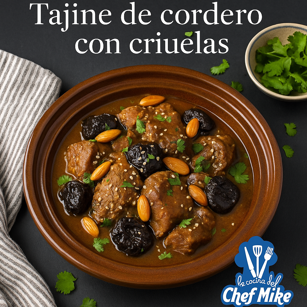 Tajine de cordero con ciruelas